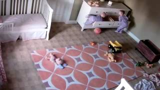 Two year old miraculously saves twin brother (full video)