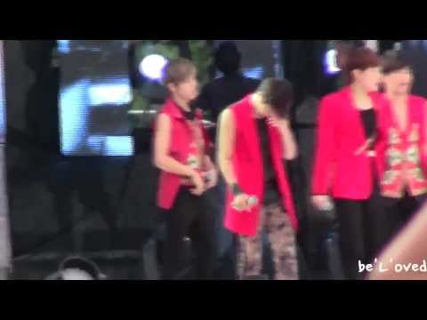 [Fancam] 120814 infinite L - rehearsal 3 (L looks really painful)