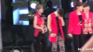 [Fancam] 120814 infinite L - rehearsal 3 (L looks really painful)