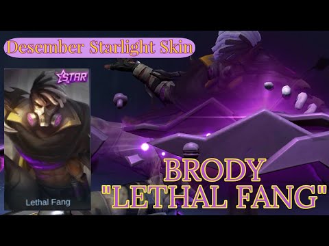 New Desember Starlight Skin Brody 'Lethal Fang' | Mobile Legends