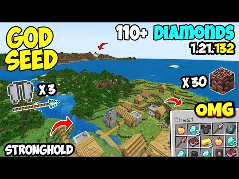 🔥Ultimate Speedrun (God Seed) For Minecraft 1.21 Bedrock And PE | All Biomes Seed | Minecraft Seeds