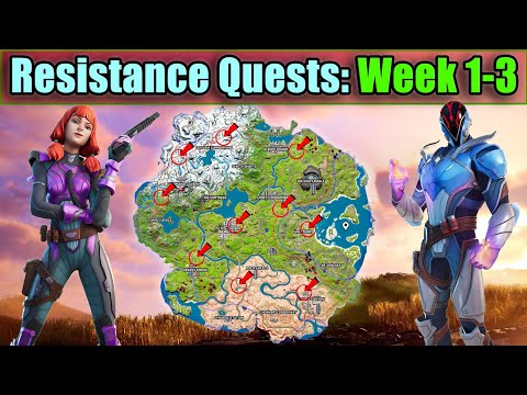 How to Complete All RESISTANCE QUESTS (Weeks 1-3) // Fortnite Season 2 Chapter 3