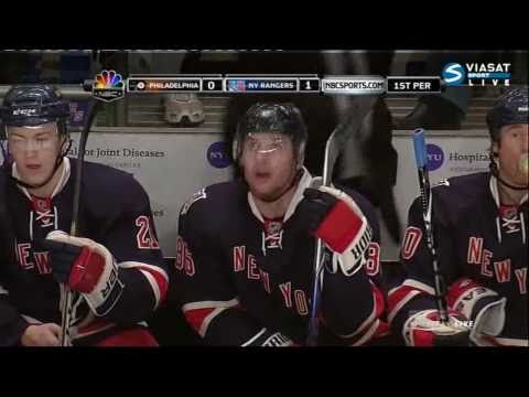 [HD] Goal Wojtek Wolski (Flyers & Rangers) NHL 02/20/11
