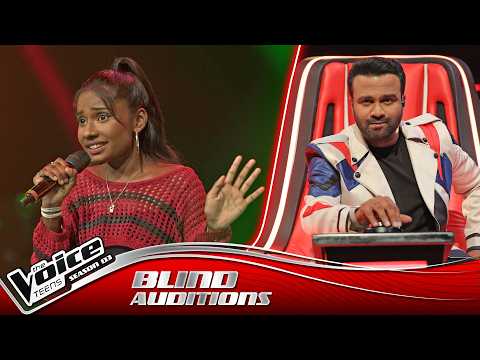Tharushi Lakshani  | Pem Kumara ( පෙම් කුමරා ) | Blind Auditions | The Voice Teens Sri Lanka S3