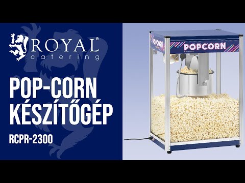 Videó - Popcorn gép - kék - 16 oz - XXL