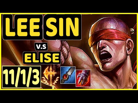 BROXAH (LEE SIN) vs ELISE - 11/1/3 KDA JUNGLE CHALLENGER GAMEPLAY - EUW