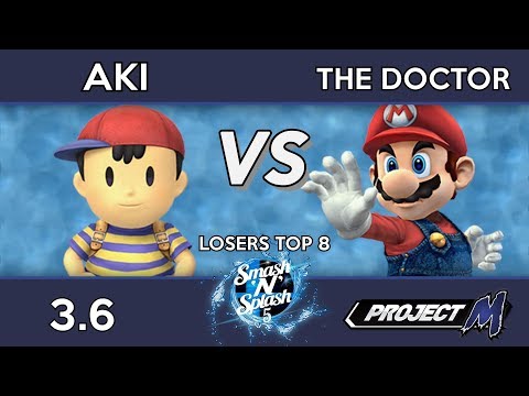 The Doctor (Mario) vs GHQ | Aki (Ness) - Smash 'N' Splash 5 Top 8