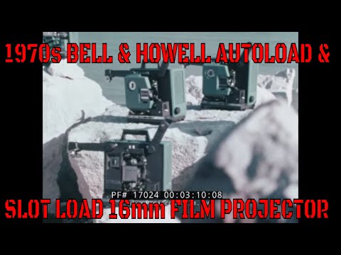 1970s BELL & HOWELL AUTOLOAD & SLOT LOAD 16mm FILM PROJECTOR PROMOTIONAL FILM  17024
