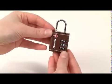 Operating the Master Lock 4692D TSA-Accepted Combination Luggage Lock