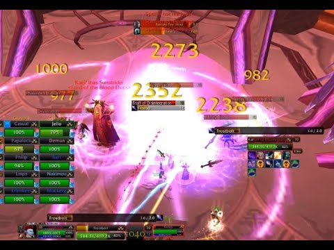 First Time Game vs Kael'thas Endless 2 (Windrunner) server first T5 clear - Multi pov lock mage dru