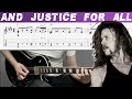 METALLICA AND JUSTICE FOR ALL Guitar Cover With TAB Lesson