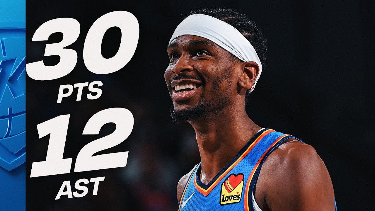 SGA Was HOOPING with 30 PTS & 12 AST vs Clippers | November 4, 2025