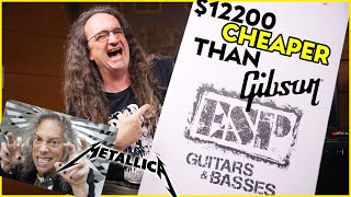 Video thumbnail for LTD CRUSHES the Gibson Mustaine V:  Kirk Hammett V!! by SpectreSoundStudios