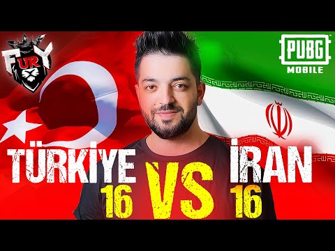 TÜRKİYE VS İRAN ÜLKE TURNUVASI ! 16 VS 16 KIRAN KIRANA MAÇ PUBG Mobile