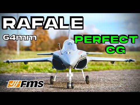 PERFECT CG 🤩 • FMS Rafale 64mm EDF Jet RC PLANE • (English/Français 4K 60fps)