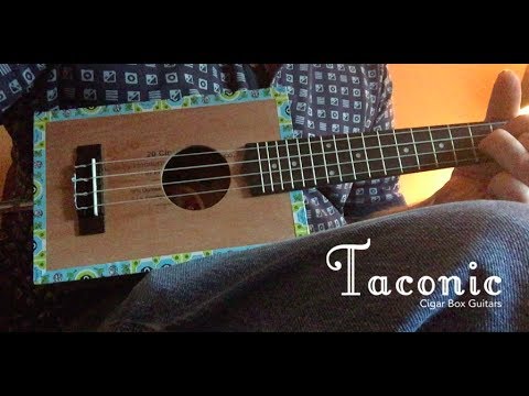 Taconic Cigar Box Guitar Concert Ukulele - Punch Gran Puro - Acoustic/Electric - PreAmp - Video image 12