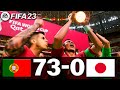 FIFA 23 - PORTUGAL 73-0 JAPAN | FIFA WORLD CUP FINAL 2022 QATAR | FIFA 23 PC - FIFA 23 PS5