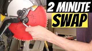 How to Change DeWalt Miter Saw Blade ~ Easier Than The Manual! ~ DeWalt DWS 779