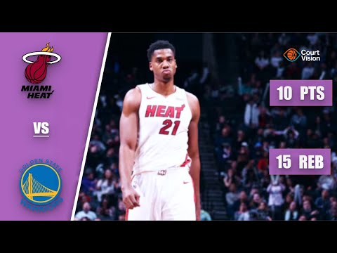 TB - Hassan Whiteside - 10 Points, 15 Rebounds vs Warriors - 2016-17 Regular Season