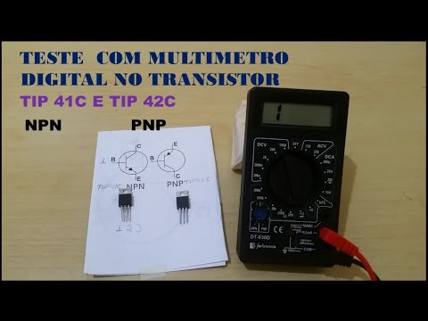 TESTE NO TRANSISTOR TIP 41C E TIP 42C