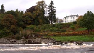 preview picture of video 'Autumn Campsie Linn Falls River Tay Perthshire Scotland'