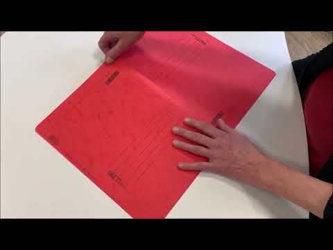 Mappe richtig falten