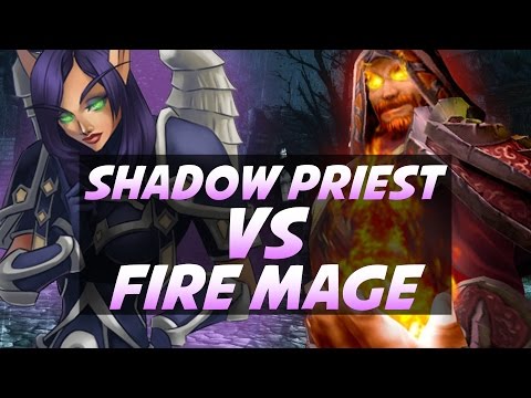 Shadow Priest vs Fire Mage Duels - Legion PvP