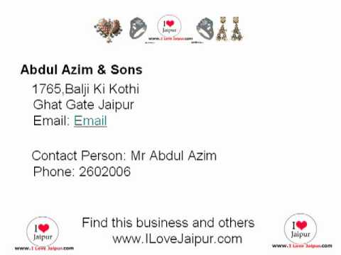 Abdul Azim & Sons_ILoveJaipur_com  - Jaipur, Rajasthan, India - Jewellers