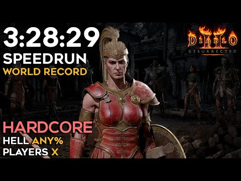 NEW HELL HARDCORE AMAZON WORLD RECORD! (EVEN BEAT SOFTCORE TIME) 3:28:29 IGT | DIABLO 2 RESURRECTED