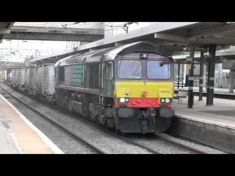 DRS 66423 Passes Bletchley On The West Coast Mainline