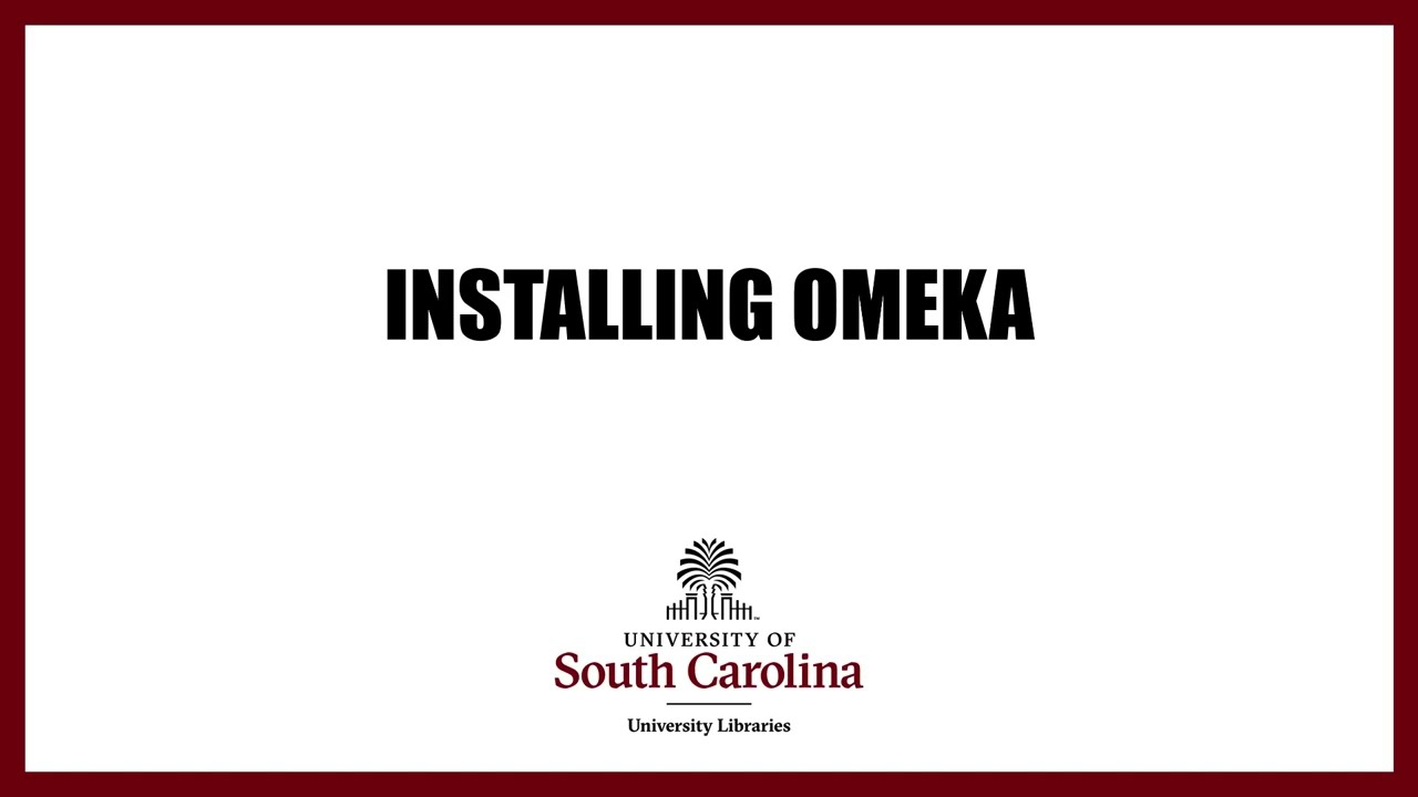 Installing Omeka