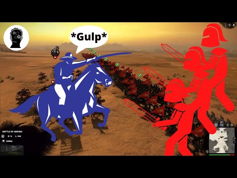 1,000 Cavalry Militia vs 2,000 Heavy Spearmen - Total War: Kingdoms