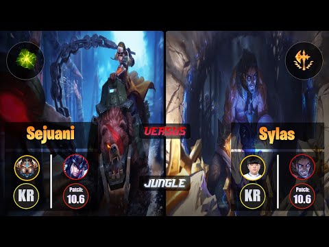 Challenger SEJUANI [Aftershock] (Jungle) VS Canyon SYLAS - Challenger KR Patch 10.6