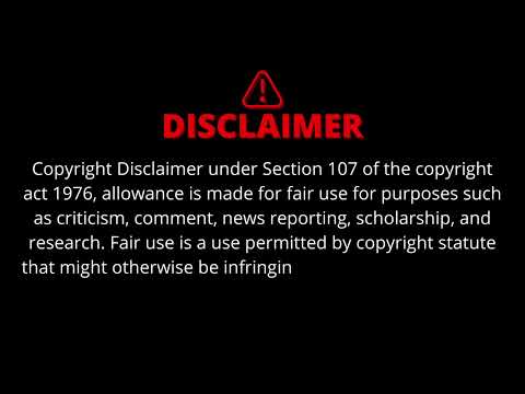 YouTube Copyright DISCLAIMER VIDEO [No Copyright]