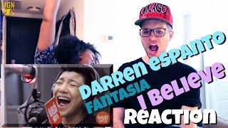 Darren Espanto sings Fantasia's "I Believe" Reaction