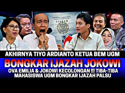 TIYO ARDIANTO KETUA BEM UGM AKHIRNYA BONGKAR SKANDAL IJAZAH PALSU😱‼️ OVA EMILIA & JOKOWI KECOLONGAN