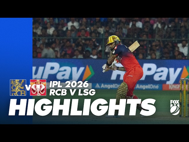 Royal Challengers Bengaluru v Lucknow Super Giants I Full Match Highlights I IPL 2026 I Fox Cricket