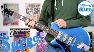 Video thumbnail for The Supro Hampton in Ocean Blue Electric Guitar - A Jerry's Lefty Guitars Exclusive! by intheblues