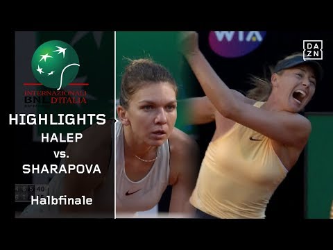 Willen gegen Power-Tennis: Simona Halep - Maria Sharapova | WTA Rom | Highlights | DAZN Tennis