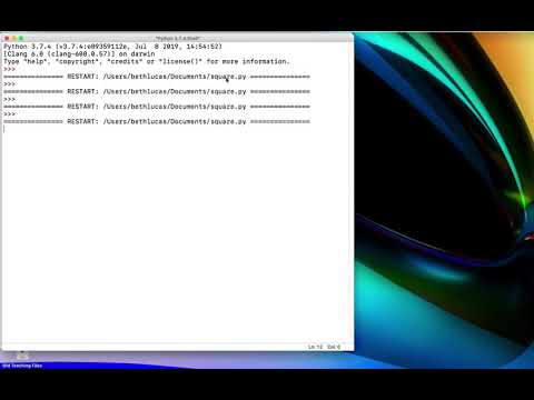 Python07 Drawing A Square With Turtle