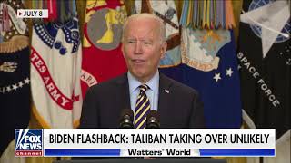 This didn't age well - Biden flashback: Taliban taking over unlikeliy (July 8.)