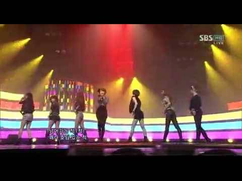 100207 Rainbow - Not Your Girl @ SBS Inkigayo