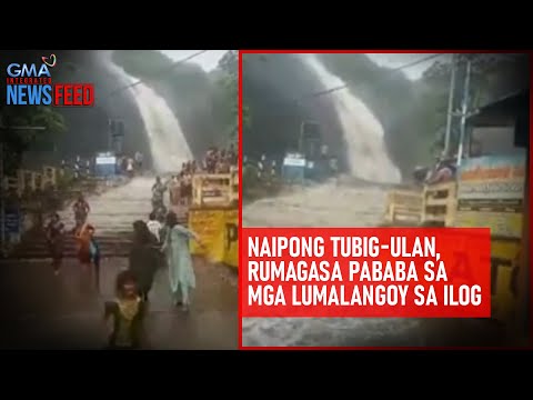 Naipong tubig-ulan, rumagasa pababa sa mga lumalangoy sa ilog GMA Integrated Newsfeed