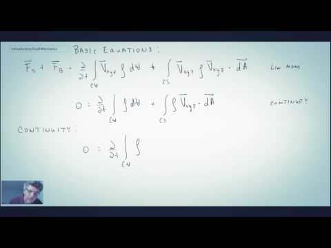 Introductory Fluid Mechanics L9 p2 - Example - Constant Velocity Control Volume - Part 1
