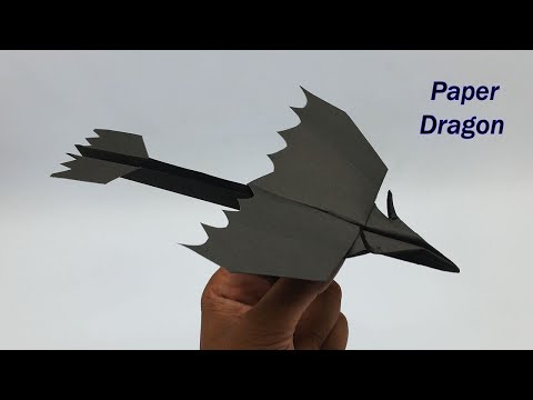 Making Dragon Airplane From Paper -  How To Make a Paper Dragon Airplane