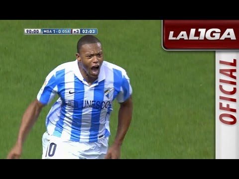 Gol de Baptista (1-0) en el Málaga CF - Osasuna - HD