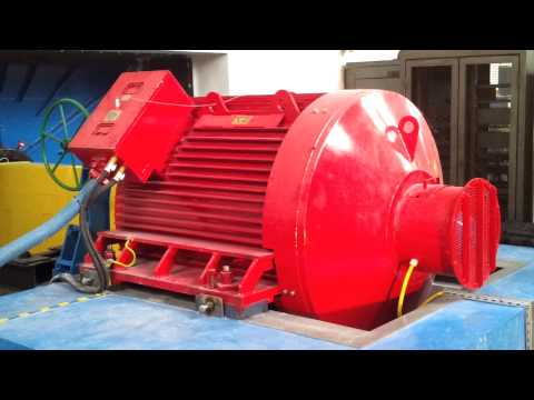 Run-up of large (1100kW, 500rpm) Line Start Permanent Magnet Synchronous Motor