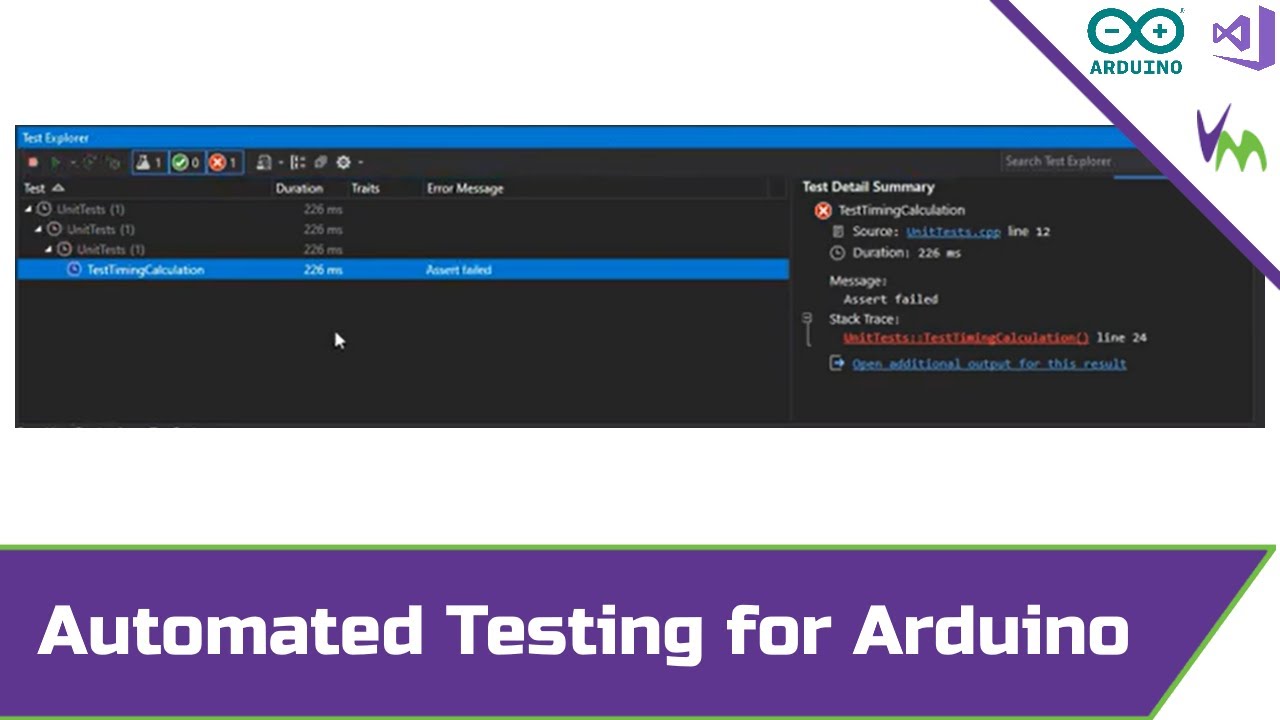 Automated Testing with Shared Arduino Projects in Visual Studio
