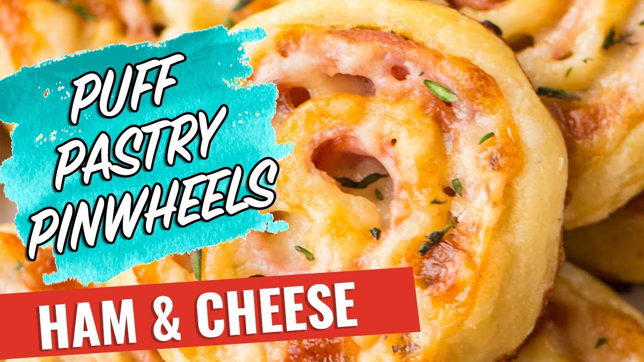 Ham and Cheese Pinwheels with Puff Pastry - The Best Easy Appetizer!
