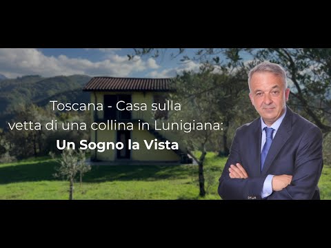 CASA SULLA VETTA DI UNA COLLINA, CON UNA VISTA DA SOGNO SULLE ALPI APUANE!